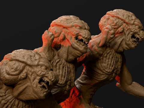 Pumpkinhead Printable Model Cetak 3D