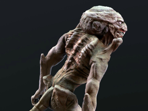 Pumpkinhead Renderable game ready 3D Model