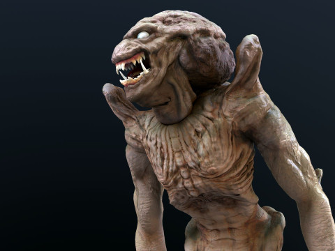 Pumpkinhead Renderable game ready 3D Model