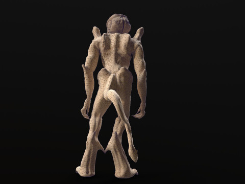Pumpkinhead Renderable game ready 3D Model