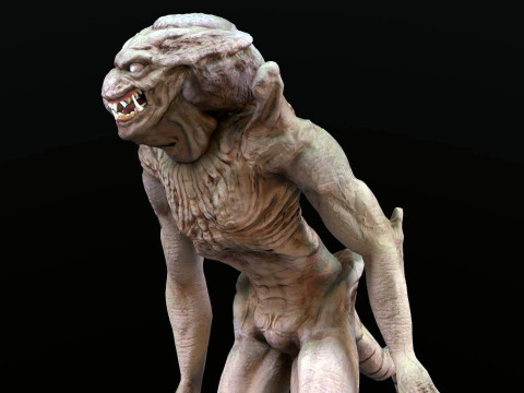 Pumpkinhead Renderable game ready 3D Model