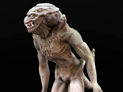Pumpkinhead Renderable game ready 3D Model