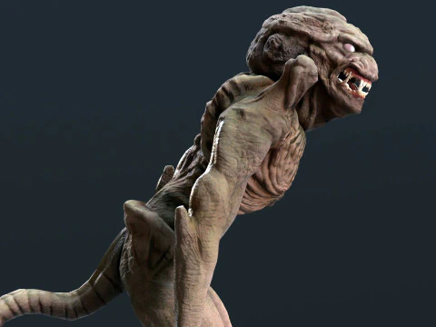 Pumpkinhead Renderable game ready 3D Model