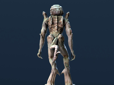 Pumpkinhead Renderable game ready 3D Model