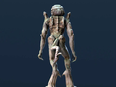 Pumpkinhead Renderable game ready 3D Model