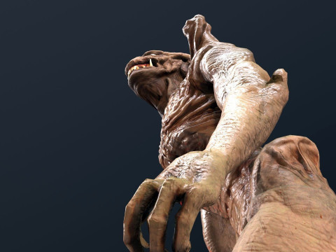 Pumpkinhead Renderable game ready 3D Model