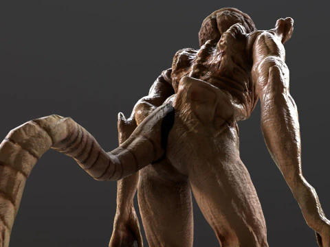 Pumpkinhead Renderable game ready 3D Model