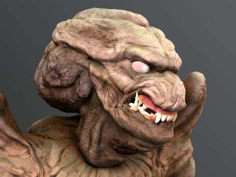 Pumpkinhead Renderable game ready 3D Model