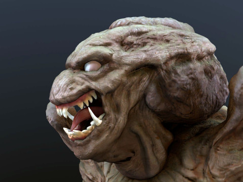 Pumpkinhead Renderable game ready 3D Model