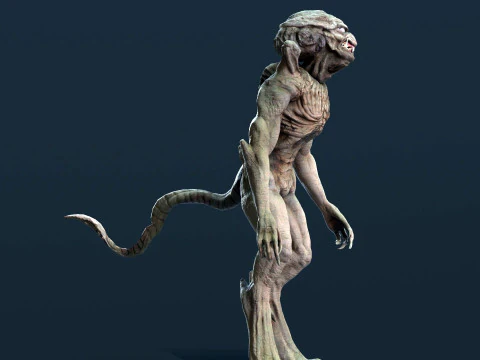 Pumpkinhead Renderable game ready 3D Model