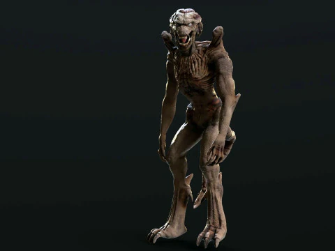 Pumpkinhead Renderable game ready 3D Model