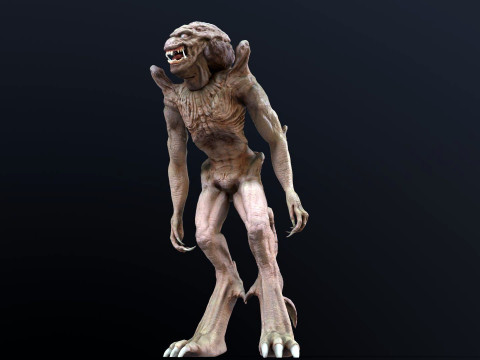 Pumpkinhead Renderable game ready 3D Model