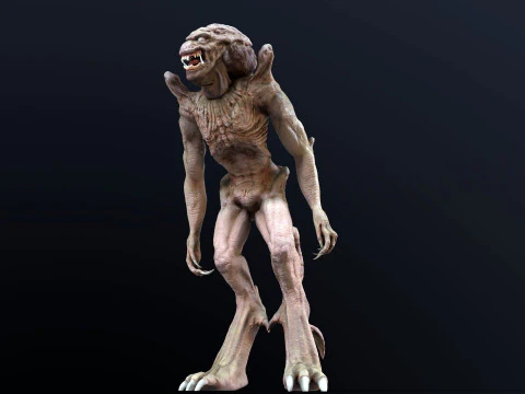 Pumpkinhead Renderable game ready 3D Model
