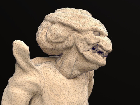 Pumpkinhead Renderable game ready 3D Model