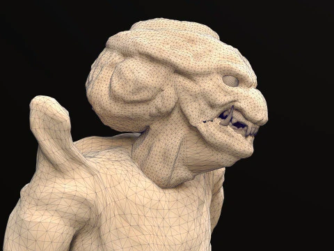 Pumpkinhead Renderable game ready 3D Model