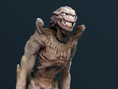 Pumpkinhead Renderable game ready 3D Model