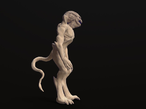 Pumpkinhead Renderable game ready 3D Model