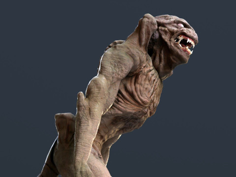 Pumpkinhead Renderable game ready 3D Model
