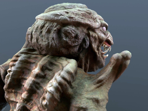 Pumpkinhead Renderable game ready 3D Model
