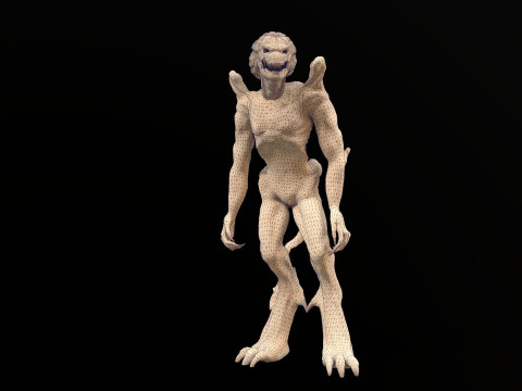 Pumpkinhead Renderable game ready 3D Model