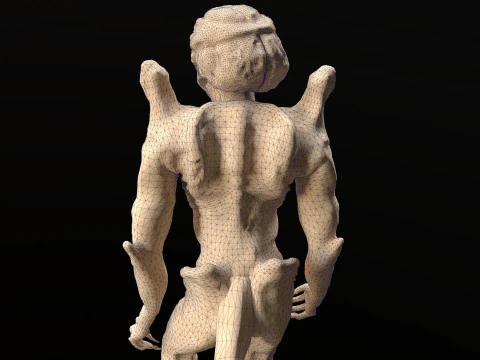 Pumpkinhead Renderable game ready 3D Model