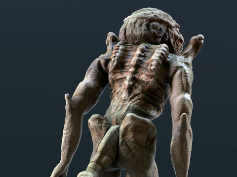 Pumpkinhead Renderable game ready 3D Model