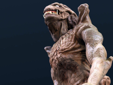 Pumpkinhead Renderable game ready 3D Model