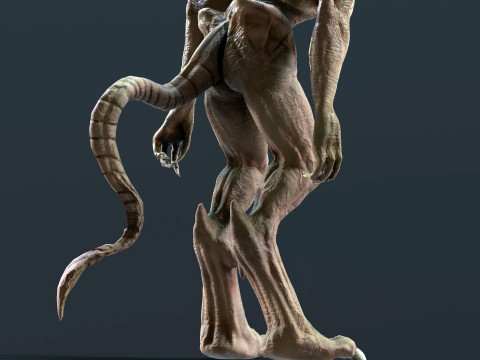 Pumpkinhead Renderable game ready 3D Model