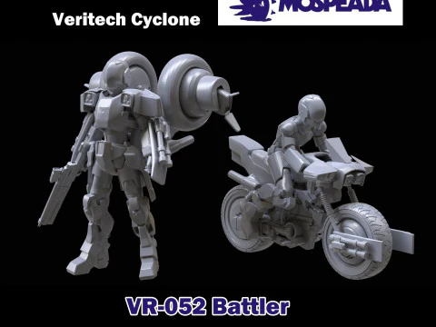Robotech Veritech Cyclone Mospeda do druku Model do druku 3D