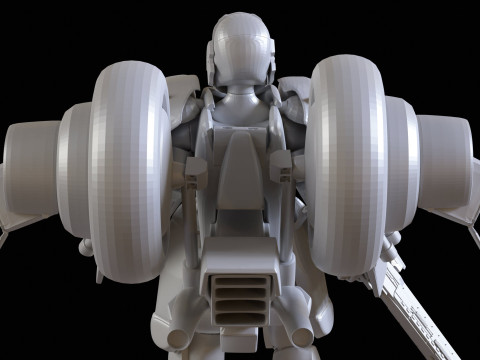 Robotech Veritech Cyclone Mospeda Printable 3D Принт Модель