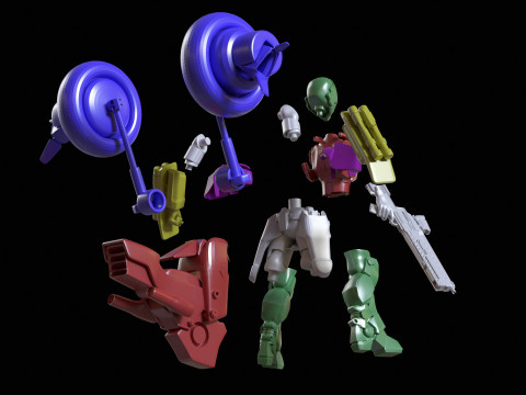 Robotech Veritech Cyclone Mospeda Printable 3D Принт Модель