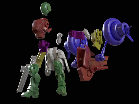 Robotech Veritech Cyclone Mospeda Printable 3D Принт Модель