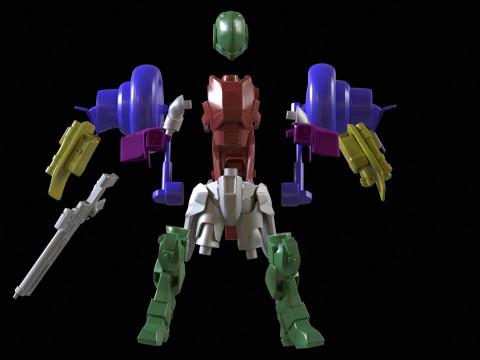 Robotech Veritech Cyclone Mospeda Printable 3D Принт Модель