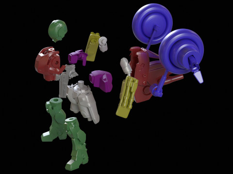 Robotech Veritech Cyclone Mospeda Printable 3D Принт Модель