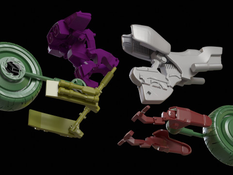 Robotech Veritech Cyclone Mospeda Printable 3D Принт Модель