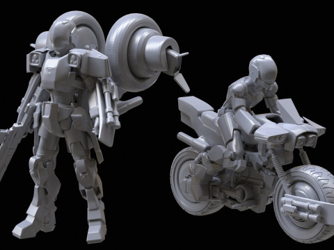 Robotech Veritech Cyclone Mospeda Printable 3D Принт Модель