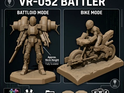 Robotech Veritech Cyclone Mospeda Printable 3D Print Model