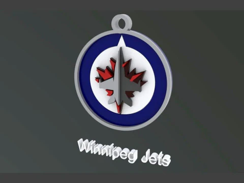 NHL All logo teams Printable and Renderable 3D Print Model