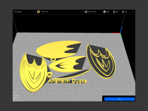 NHL All logo teams Printable and Renderable 3D Print Model