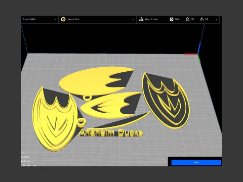 NHL All logo teams Printable and Renderable 3D Print Model