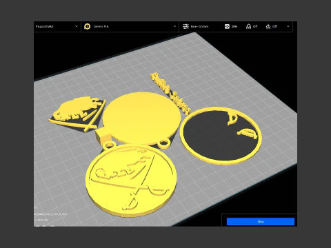 NHL All logo teams Printable and Renderable 3D Print Model