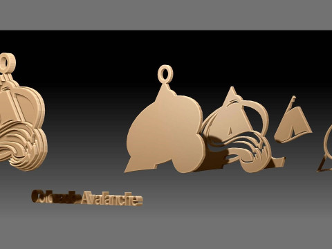 NHL All logo teams Printable and Renderable 3D Print Model