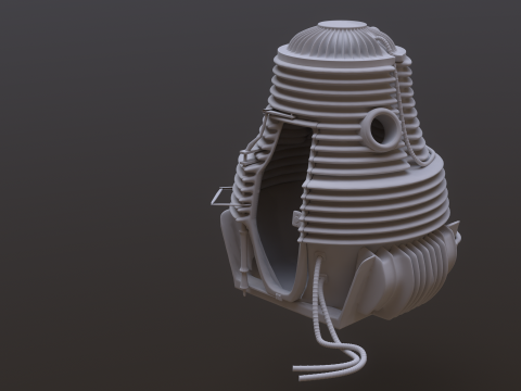 The Fly Teleportation Pod Modèles 3D en vedette