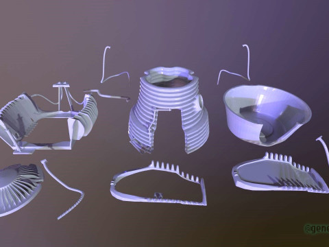 The Fly Teleportation Pod Modèles 3D en vedette