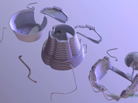 The Fly Teleportation Pod Modèles 3D en vedette