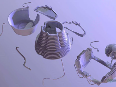 Muchowa kapsuła teleportacyjna Model do druku 3D