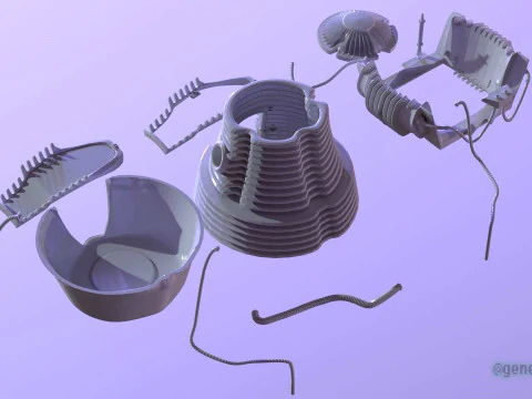 Muchowa kapsuła teleportacyjna Model do druku 3D