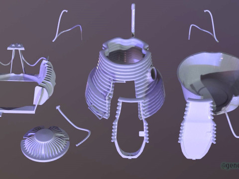 The Fly Teleportation Pod Modèles 3D en vedette
