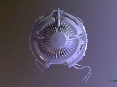 The Fly Teleportation Pod Modèles 3D en vedette