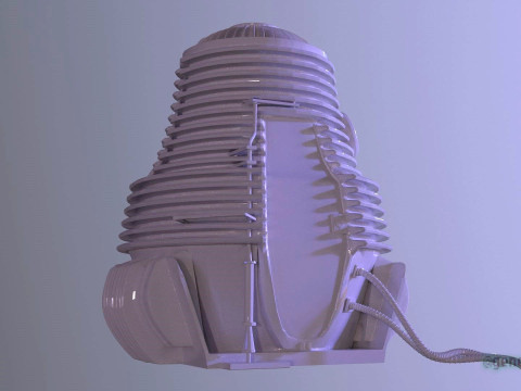 The Fly Teleportation Pod Modèles 3D en vedette